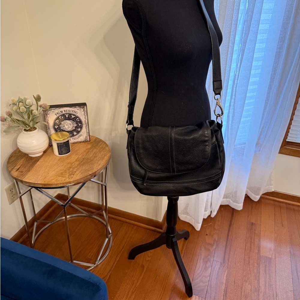 Wilsons Leather Black Crossbody Bag